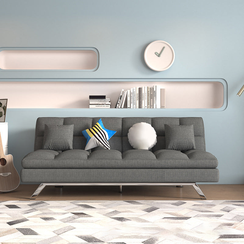 Modern Convertible Sofa Bed Hair Pin Legs Seating with Pillows