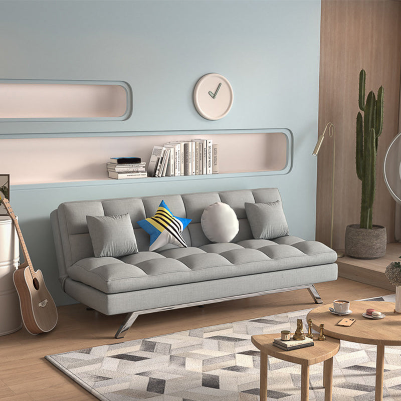 Modern Convertible Sofa Bed Hair Pin Legs Seating with Pillows
