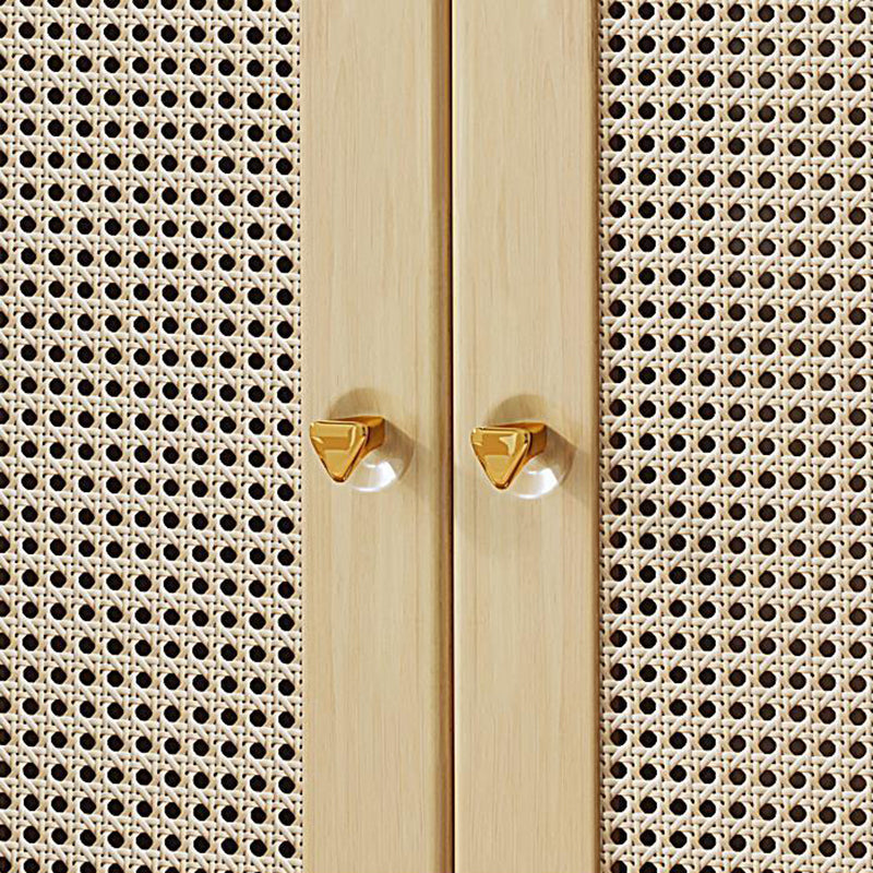 42.51" Tall 2 - Drawer Accent Cabinet Modern 3 - Door Cabinet