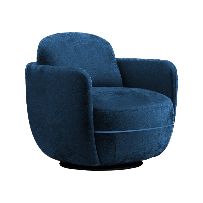 Solid Color Accent Armchair Swivel Living Room Accent Armchair