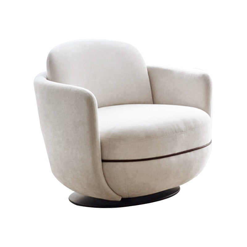 Solid Color Accent Armchair Swivel Living Room Accent Armchair
