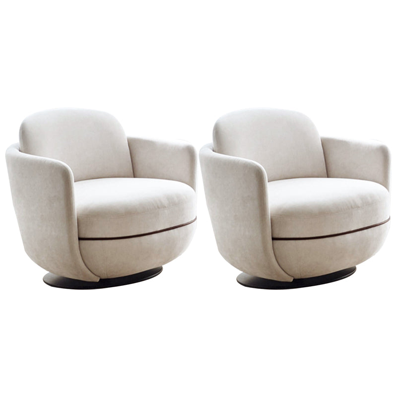 Solid Color Accent Armchair Swivel Living Room Accent Armchair