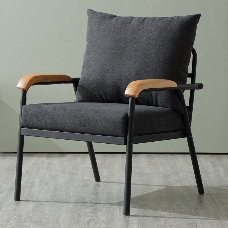 Solid Color Living Room Armchair Arms Included Accent Armchair