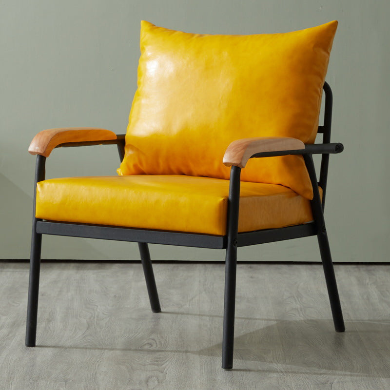 Solid Color Living Room Armchair Arms Included Accent Armchair