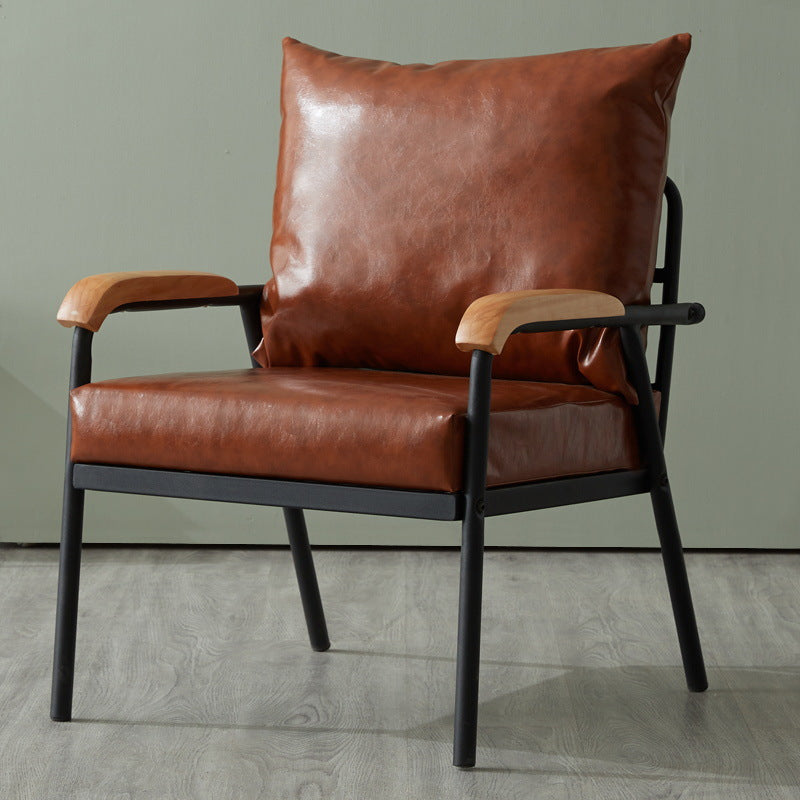 Solid Color Living Room Armchair Arms Included Accent Armchair