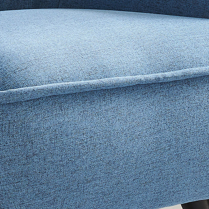 Mid-century Linen Blend Accent Armchair Arms Included Arm Chair