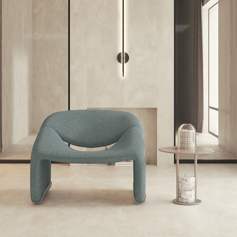 Contemporary Solid Color Side Chair Fixed Back Bedroom Side Chair