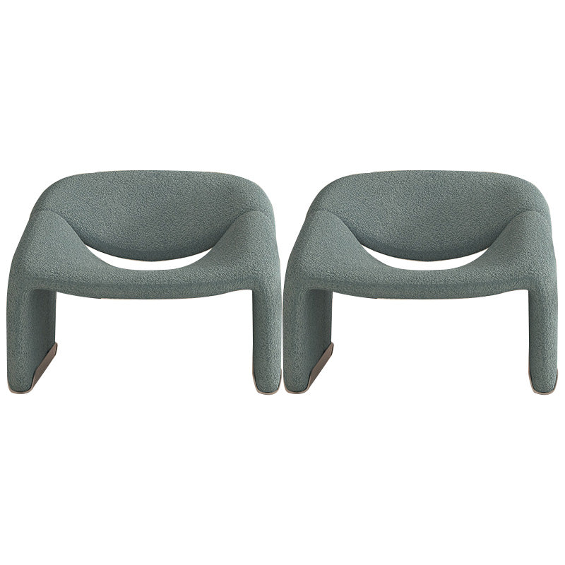 Contemporary Solid Color Side Chair Fixed Back Bedroom Side Chair