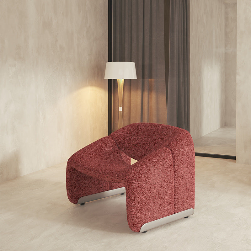 Contemporary Solid Color Side Chair Fixed Back Bedroom Side Chair