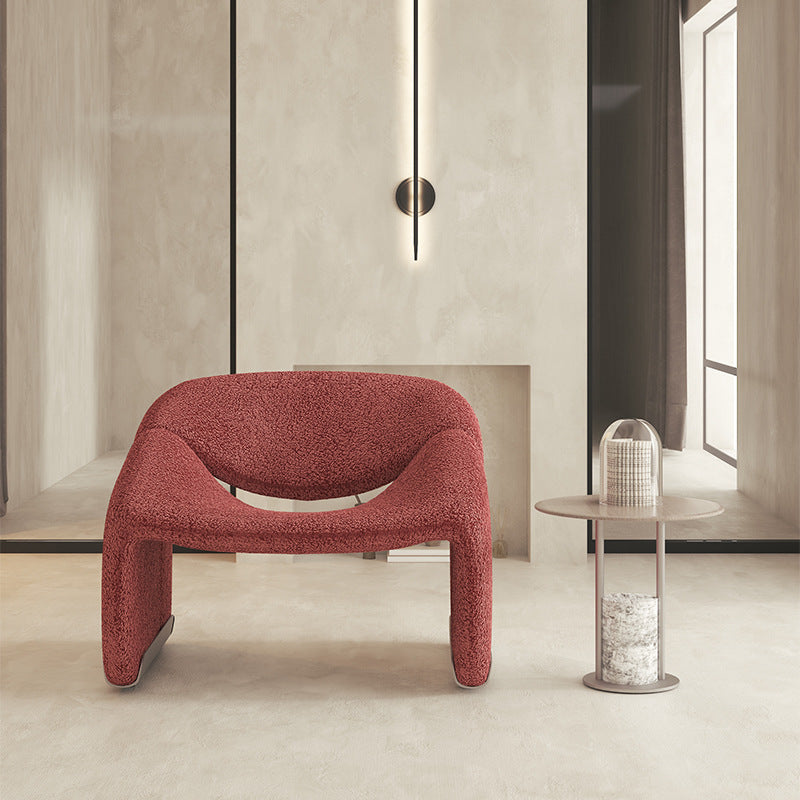 Contemporary Solid Color Side Chair Fixed Back Bedroom Side Chair