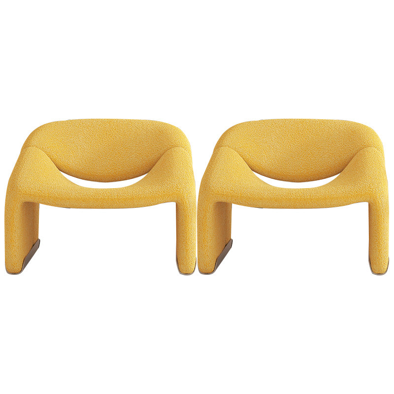 Contemporary Solid Color Side Chair Fixed Back Bedroom Side Chair