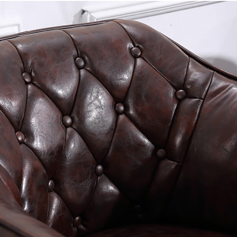 Modern Accent Armchair Contemporary Tufted Cushions Barrel Chair