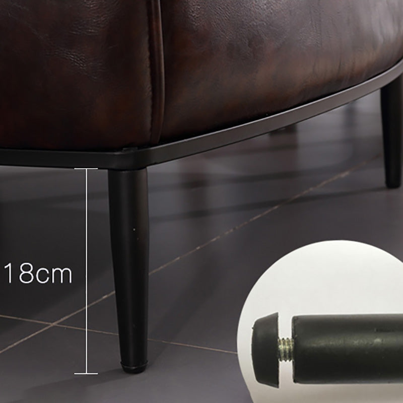 Modern Accent Armchair Contemporary Tufted Cushions Barrel Chair