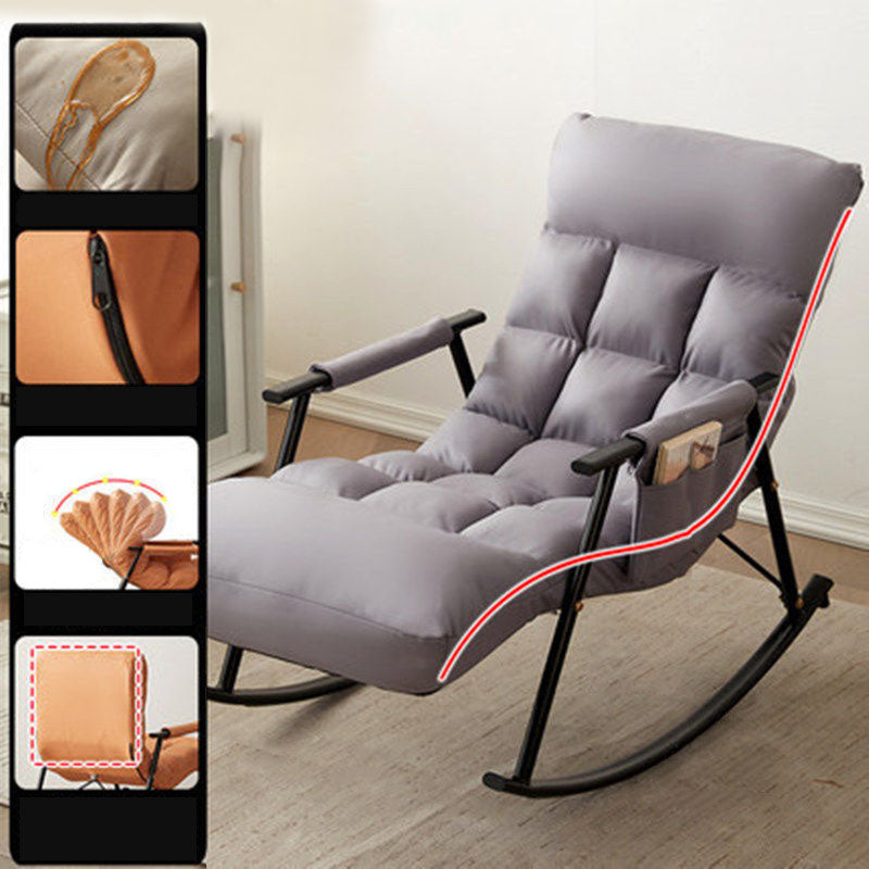 Waterproof Modern Style Single Rocker Chair Simple Chair for Living Room