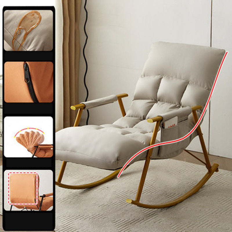 Waterproof Modern Style Single Rocker Chair Simple Chair for Living Room
