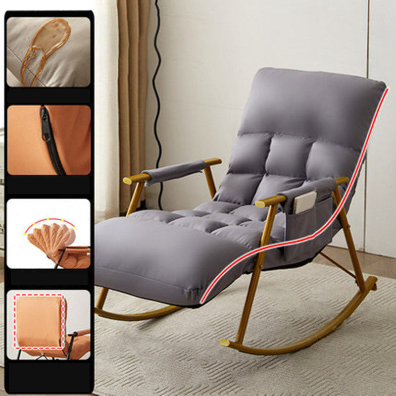 Waterproof Modern Style Single Rocker Chair Simple Chair for Living Room
