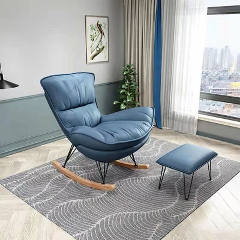 Style Single Home Rocker Chair Simple Leisure Chair for Bedroom