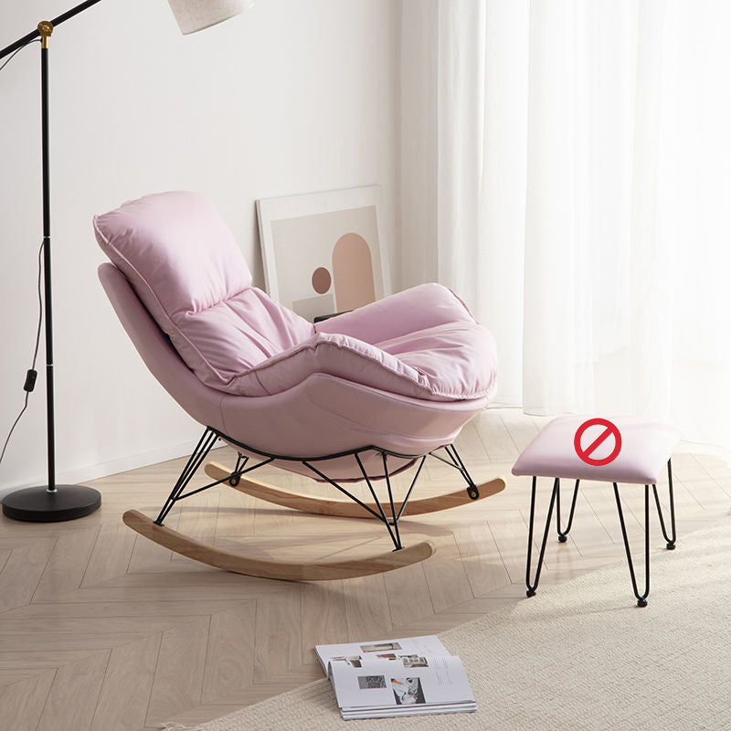 Style Single Home Rocker Chair Simple Leisure Chair for Bedroom