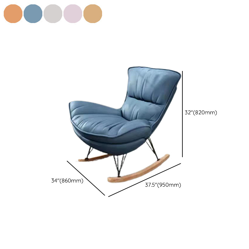 Style Single Home Rocker Chair Simple Leisure Chair for Bedroom