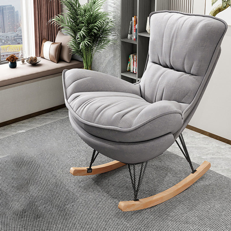 Modern Indoor Nursery Sofa Rocking Chair Living Room Rocking Chair with Ottoman