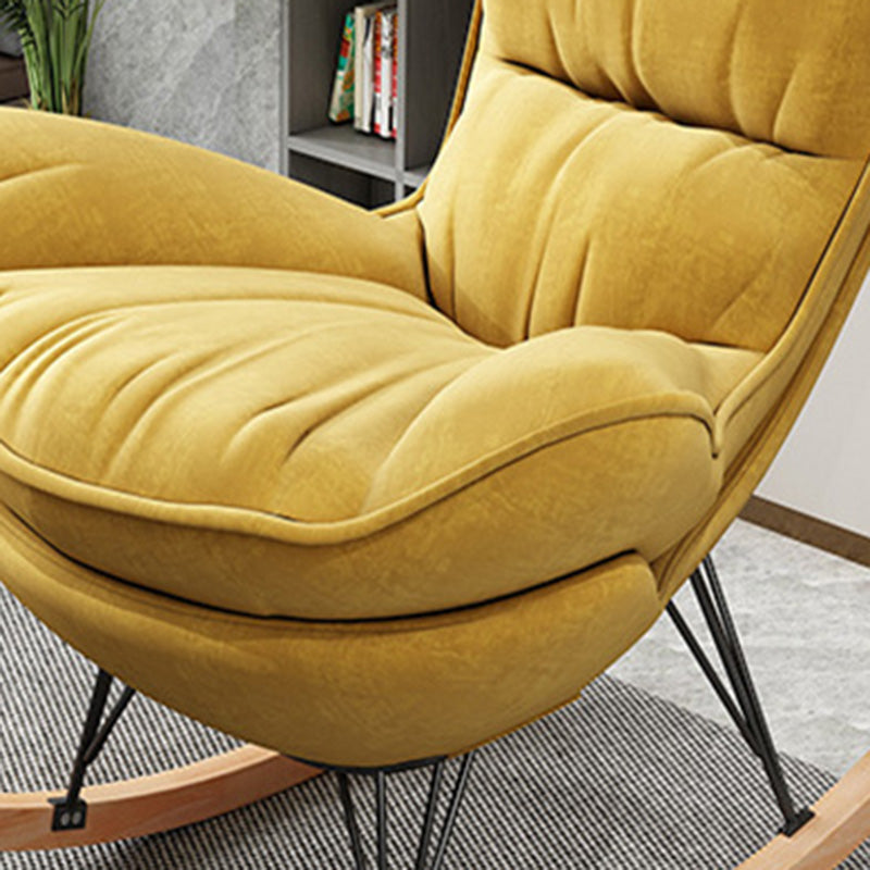 Modern Indoor Nursery Sofa Rocking Chair Living Room Rocking Chair with Ottoman