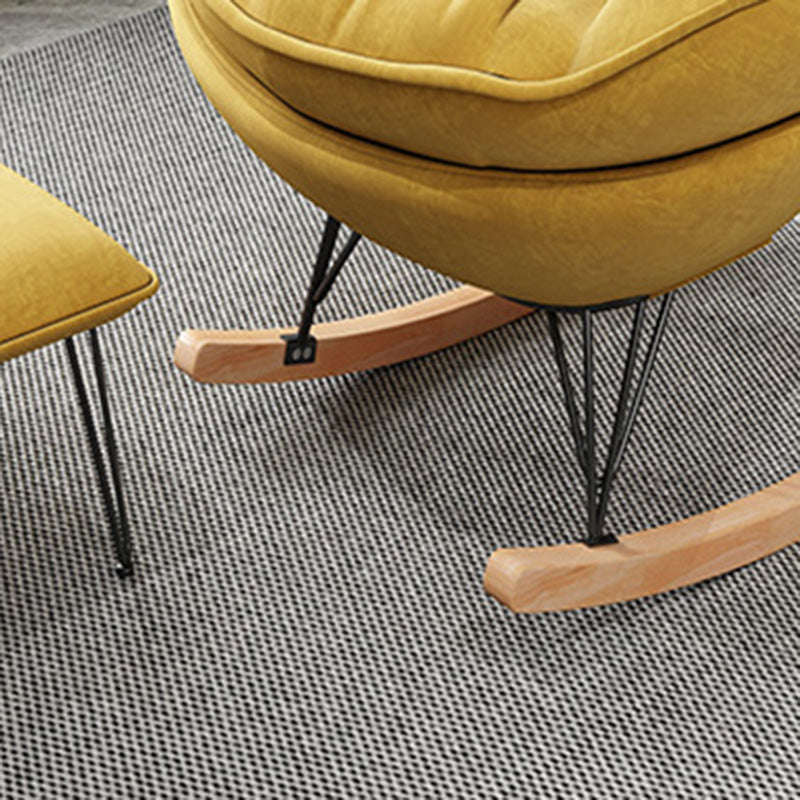 Modern Indoor Nursery Sofa Rocking Chair Living Room Rocking Chair with Ottoman