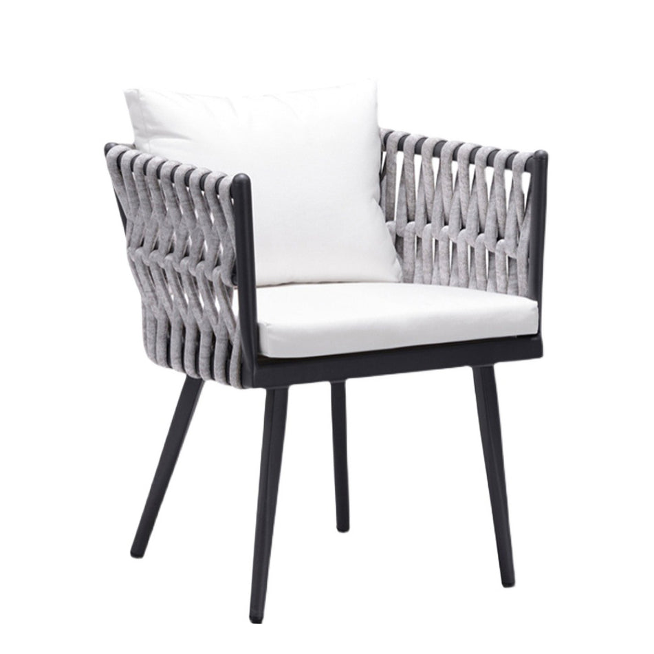 Boho Style Dining Set 1/3/5/7 Pieces Stone Dining Table Set for Outdoor