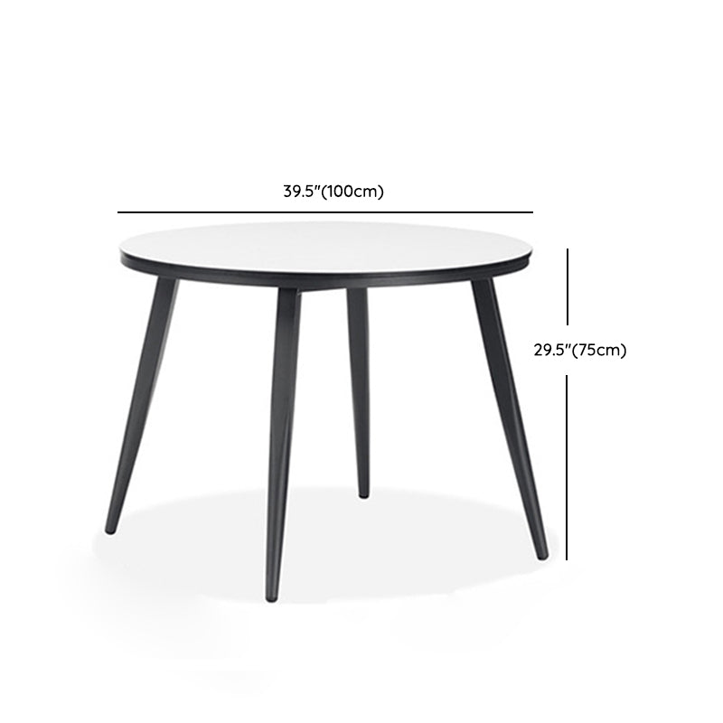 Boho Style Dining Set 1/3/5/7 Pieces Stone Dining Table Set for Outdoor