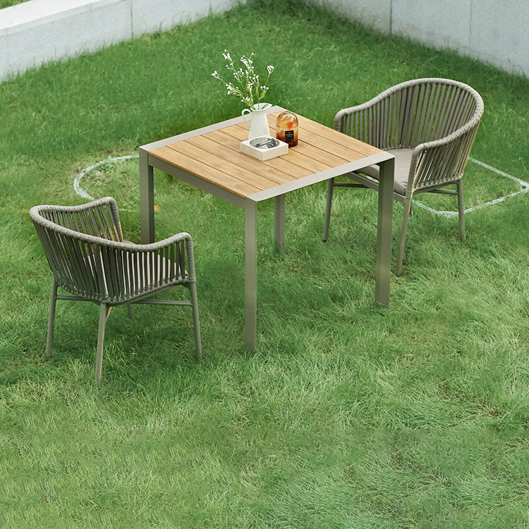 Boho 1/2/3/5/7 Pieces Metal Dining Set Reclaimed Wood Dining Table Set