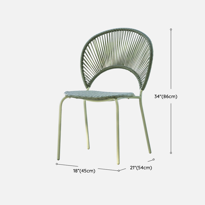 Modern 1/2/3/5/7 Pieces Metal Dining Set Glass Dining Table Set for Outdoor