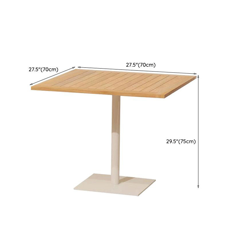 Boho Style 1/9 Pieces Metal Dining Set Wood Dining Table Set for Outdoor