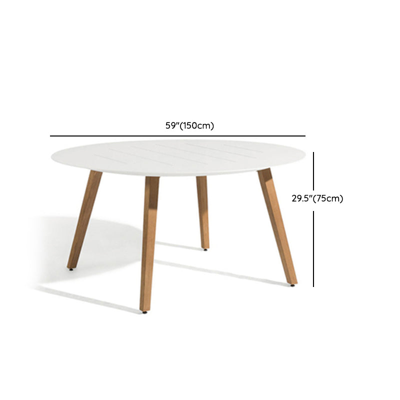 Boho 1/7 Pieces Metal Dining Set 4 Legs Dining Table Set for Outdoor