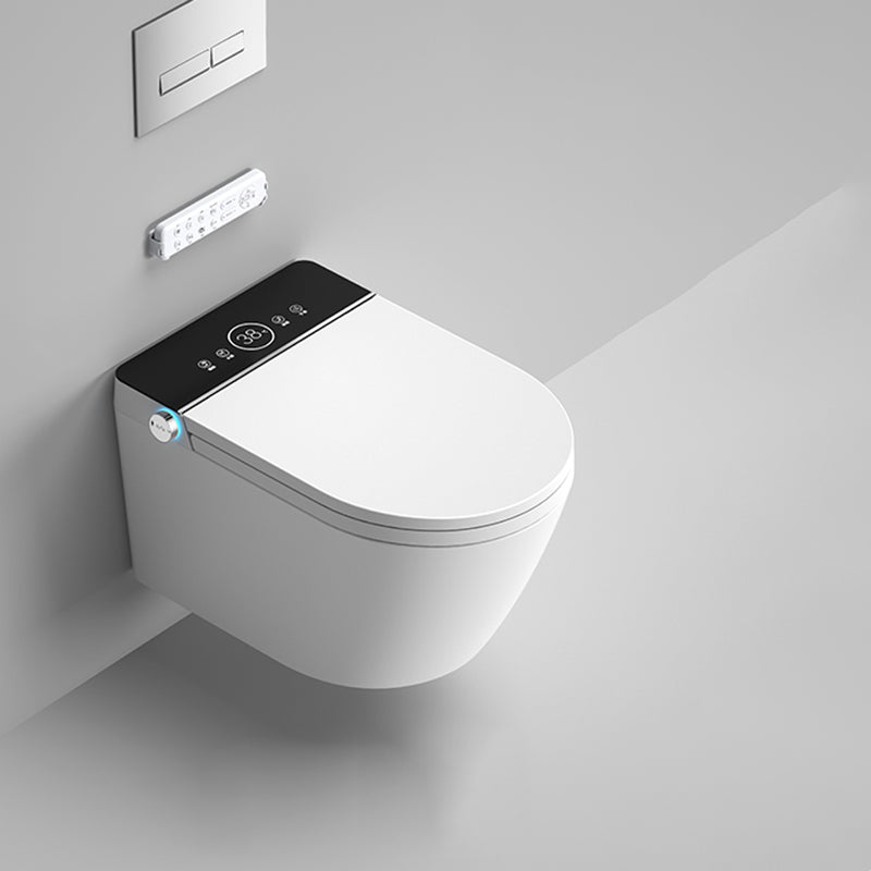 Modern Wall Mount Toilet All-In-One Porcelain Single Flush Urine Toilet