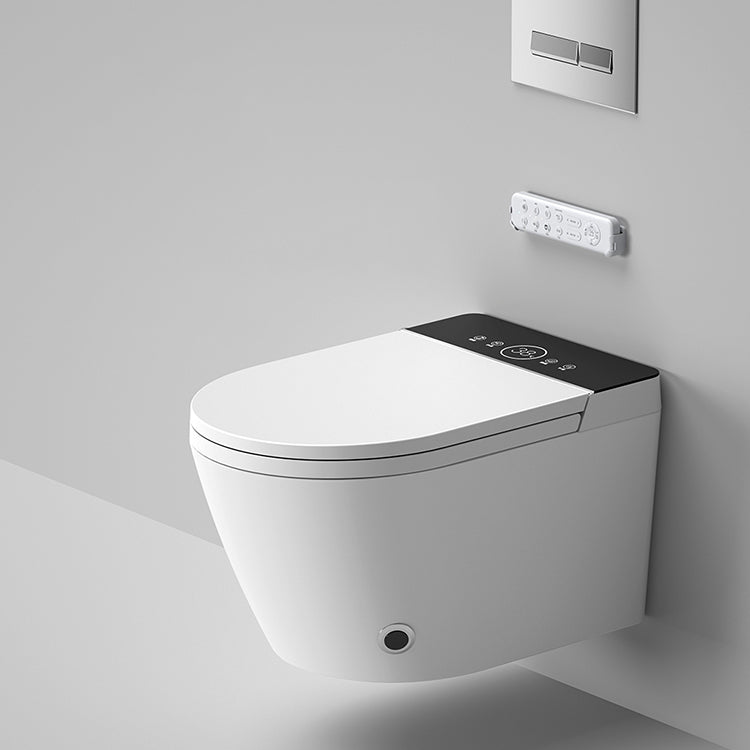Modern Wall Mount Toilet All-In-One Porcelain Single Flush Urine Toilet