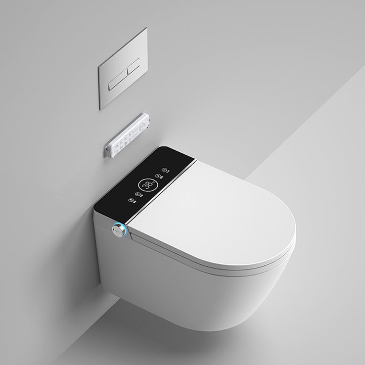 Modern Wall Mount Toilet All-In-One Porcelain Single Flush Urine Toilet