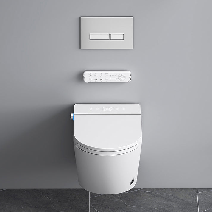 Modern Wall Mount Toilet All-In-One Porcelain Single Flush Urine Toilet