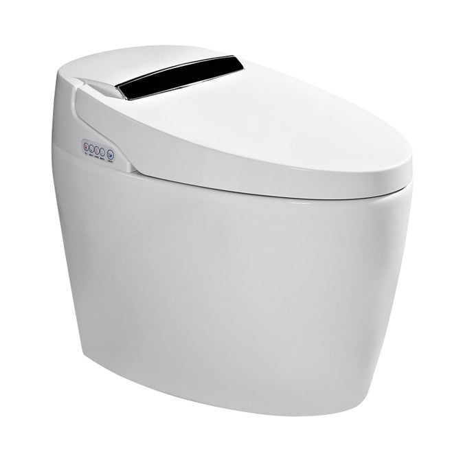 Modern One Piece Toilet Concealed Tank Toilet Bowl with Slow Close Seat for Washroom