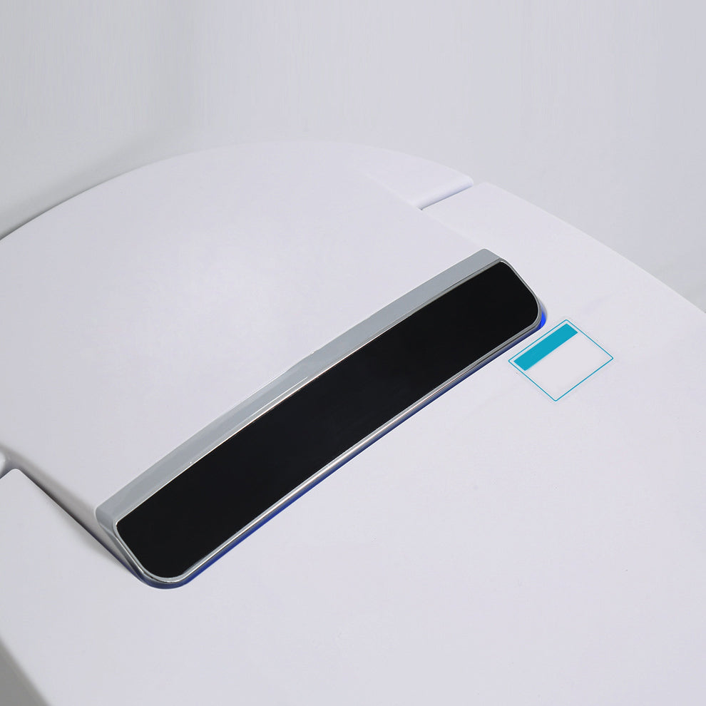 Modern One Piece Toilet Concealed Tank Toilet Bowl with Slow Close Seat for Washroom