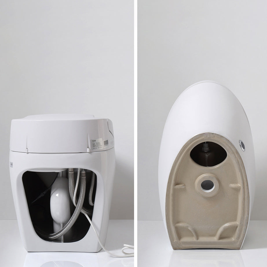 Modern One Piece Toilet Concealed Tank Toilet Bowl with Slow Close Seat for Washroom
