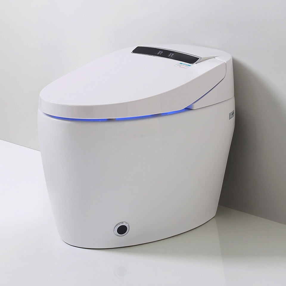 Modern One Piece Toilet Concealed Tank Toilet Bowl with Slow Close Seat for Washroom