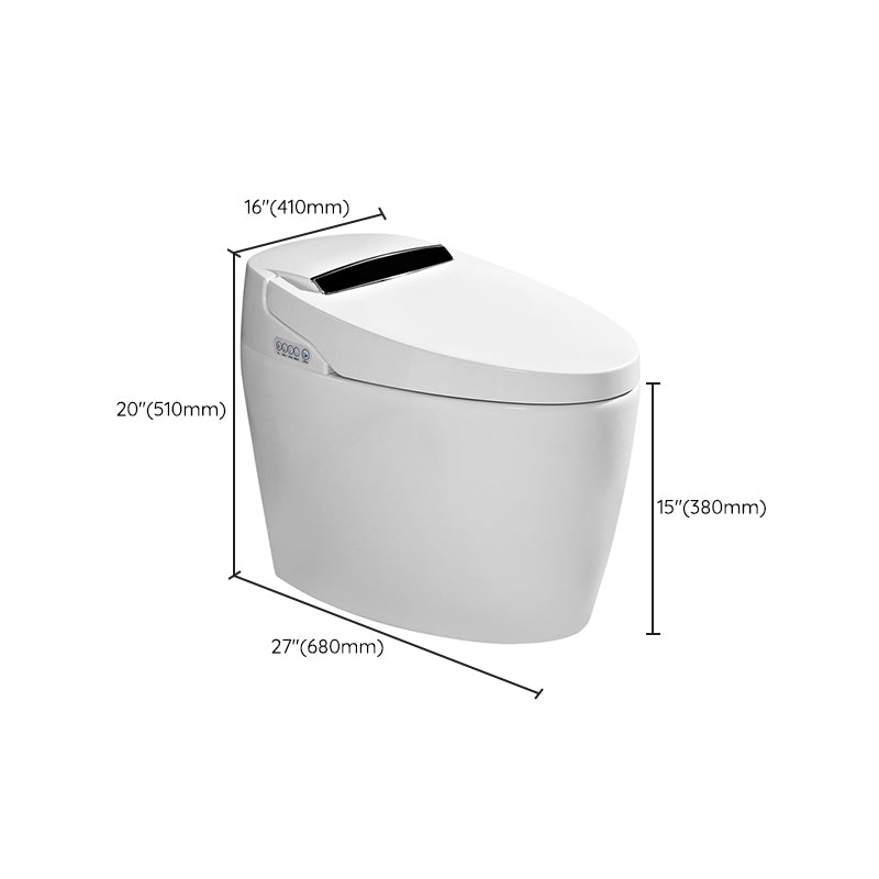 Modern One Piece Toilet Concealed Tank Toilet Bowl with Slow Close Seat for Washroom