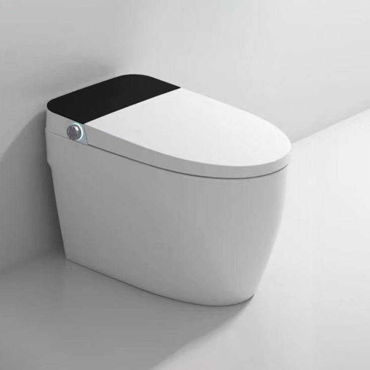 Modern Siphon Jet One Piece Toilet Bowl White Heated Seat Urine Toilet with Toilet Seat