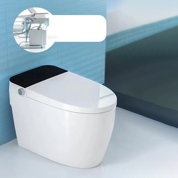 Modern Siphon Jet One Piece Toilet Bowl White Heated Seat Urine Toilet with Toilet Seat