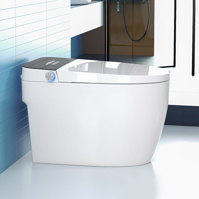 Modern Siphon Jet One Piece Toilet Bowl White Heated Seat Urine Toilet with Toilet Seat