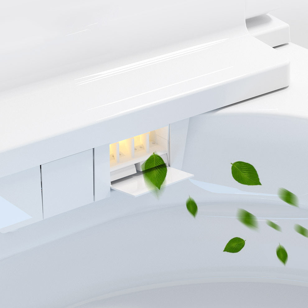 Modern Siphon Jet One Piece Toilet Bowl White Heated Seat Urine Toilet with Toilet Seat