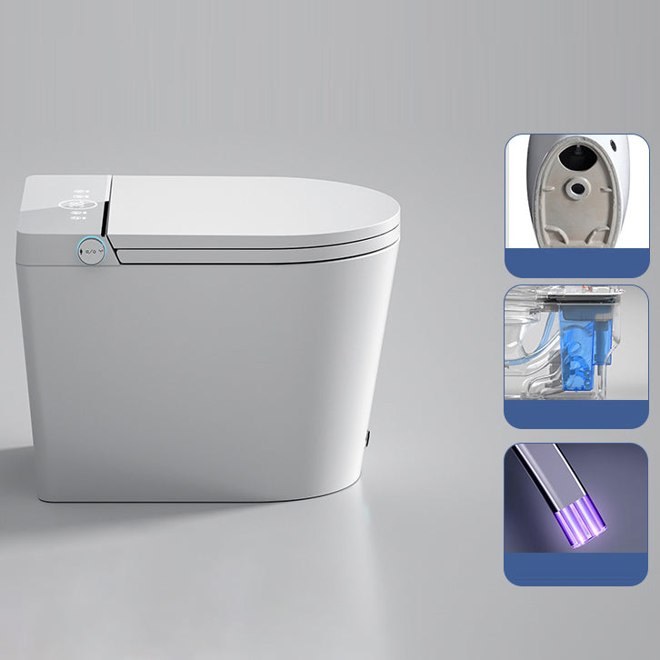 Modern Siphon Jet One Piece Toilet Bowl Heated Seat White Urine Toilet with Toilet Seat
