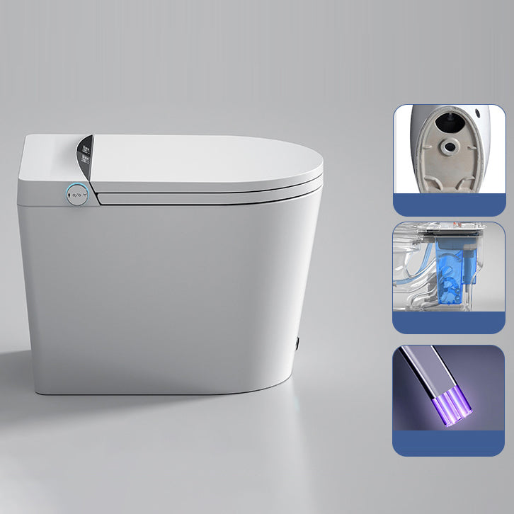 Modern Siphon Jet One Piece Toilet Bowl Heated Seat White Urine Toilet with Toilet Seat