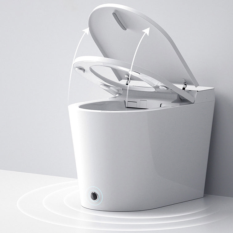 Modern Siphon Jet One Piece Toilet Bowl Heated Seat White Urine Toilet with Toilet Seat