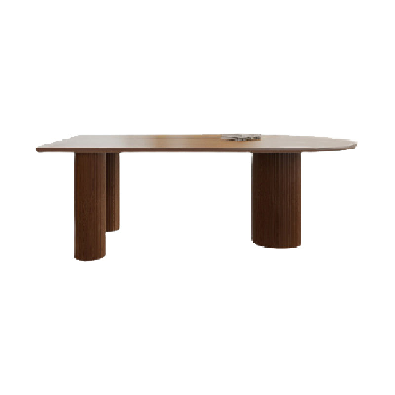 3 Legs Dining Table Modern Style Pine Wood Table for Dining Room