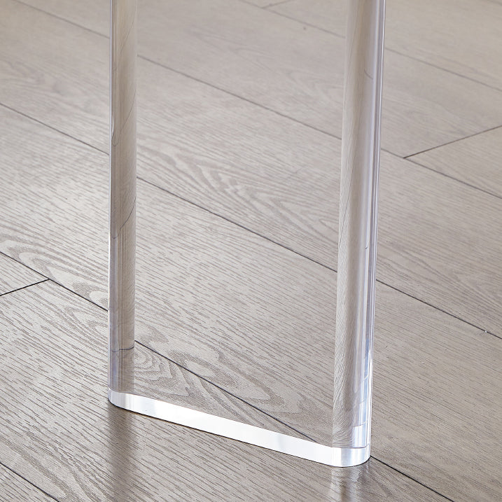 Modern 1/2/4/5/7 Pieces Dining Set Rectangle Stone Dining Table Set in White